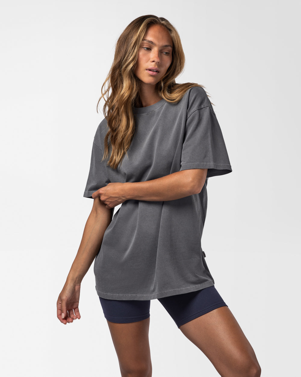 Austin Oversized Tee Charcoal Tees The Sauce Basics