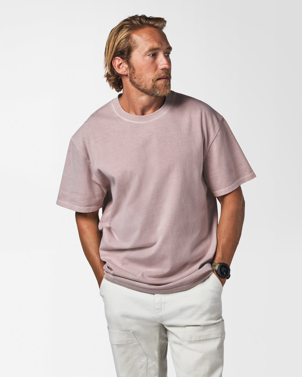 Austin Oversized Tee Dusty Pink Tees The Sauce Basics
