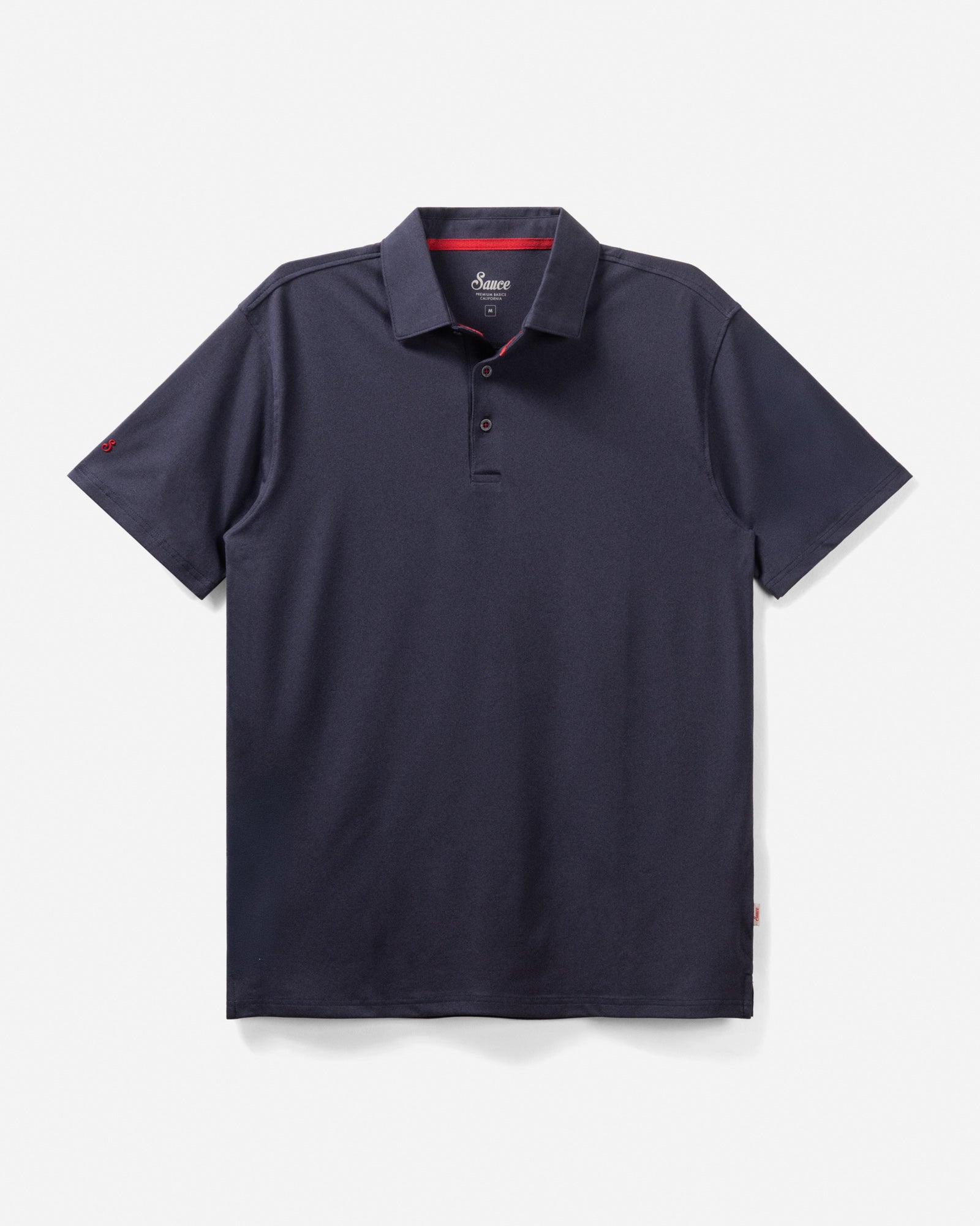 Luxeloom SS Performance Polo Shirt Navy Polos The Sauce Basics