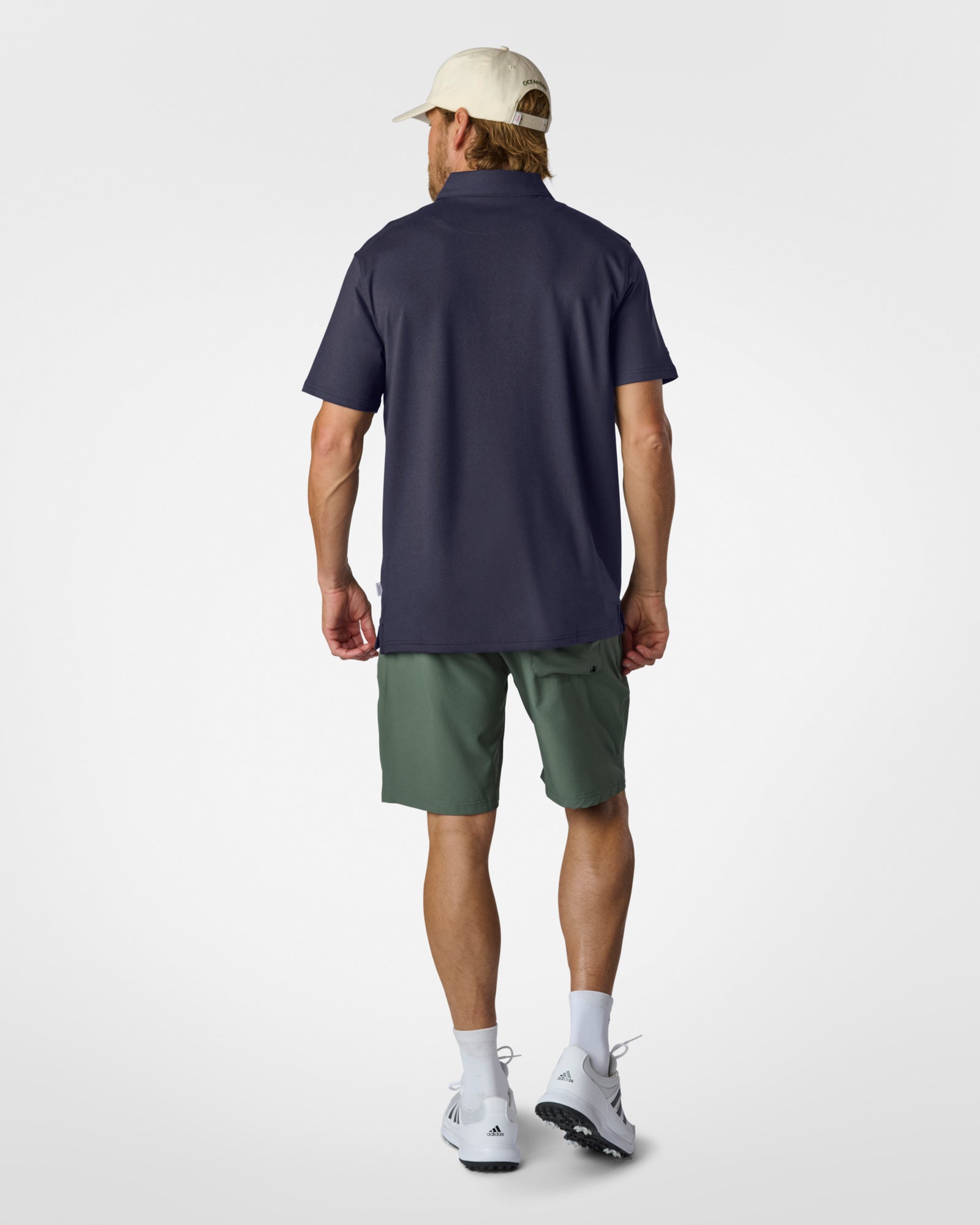 Luxeloom SS Performance Polo Shirt Navy Polos The Sauce Basics