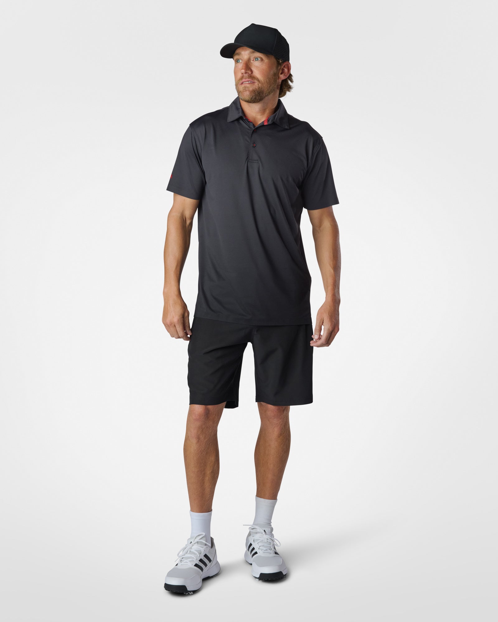 AIRlite SS Performance Polo Black Polos The Sauce Basics