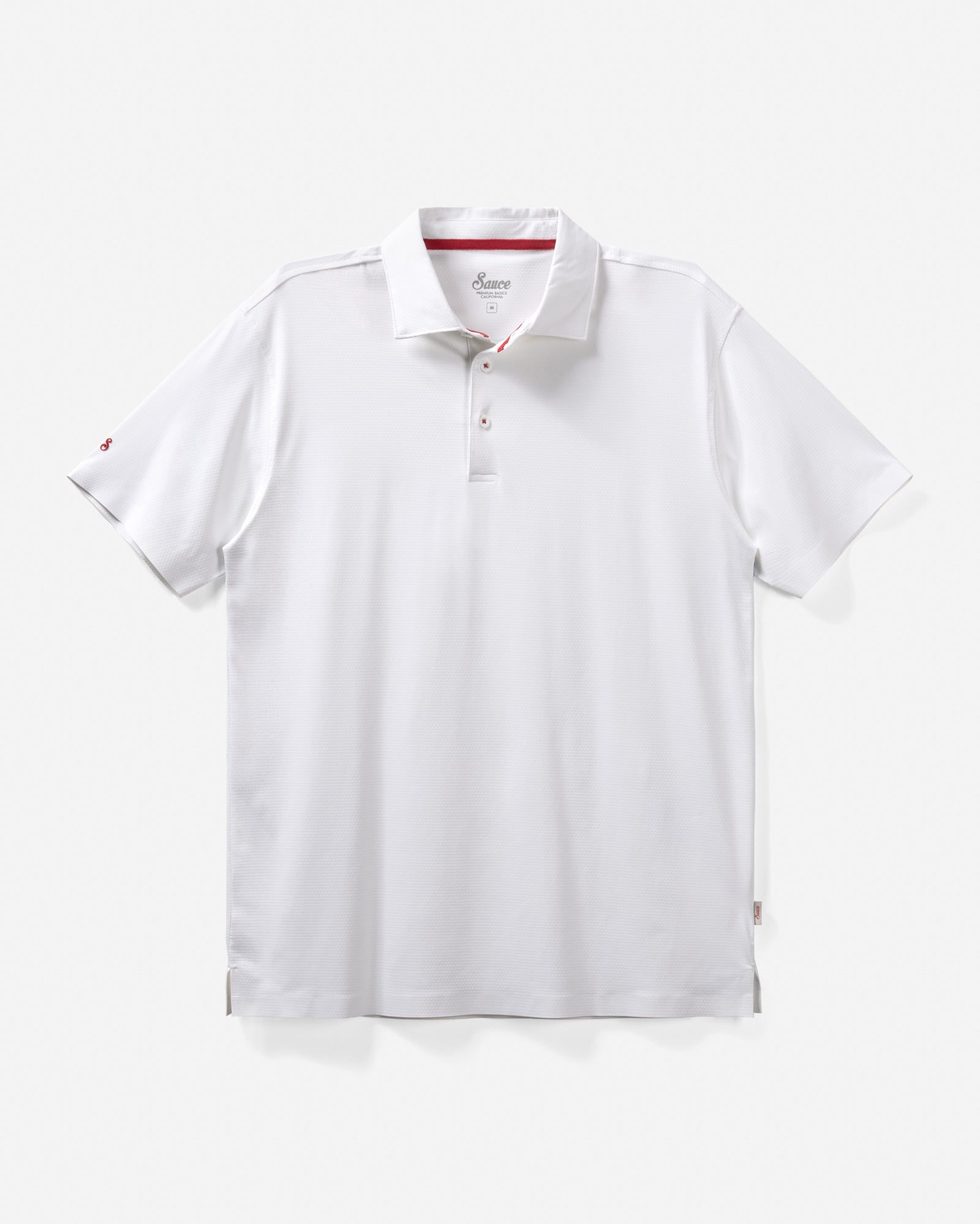 AIRite SS Performance Polo White Polos The Sauce Basics