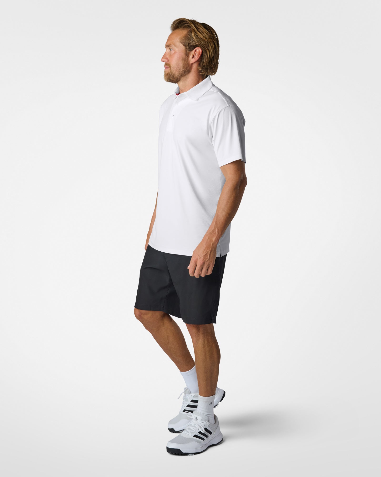 AIRite SS Performance Polo White Polos The Sauce Basics