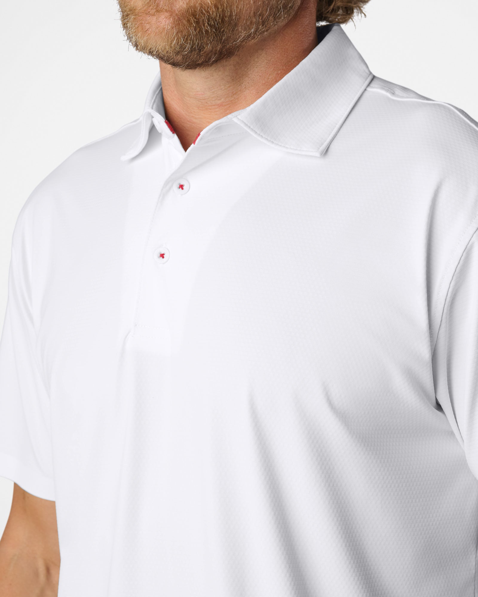 AIRite SS Performance Polo White Polos The Sauce Basics