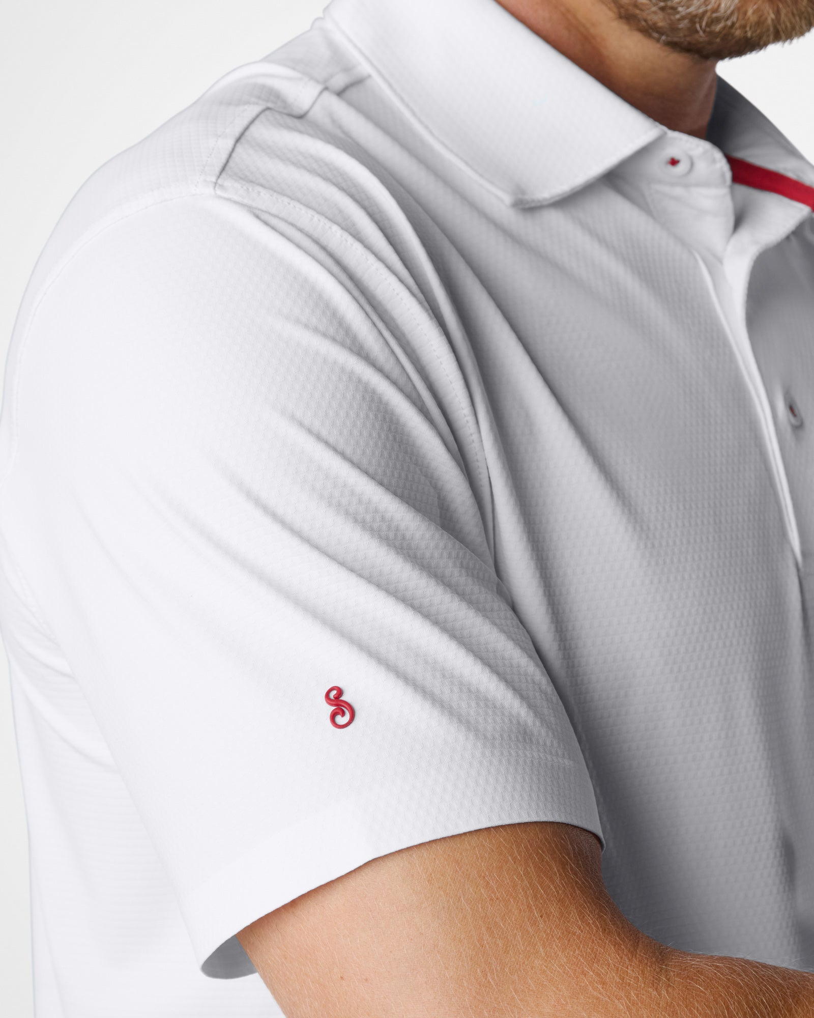 AIRite SS Performance Polo White Polos The Sauce Basics
