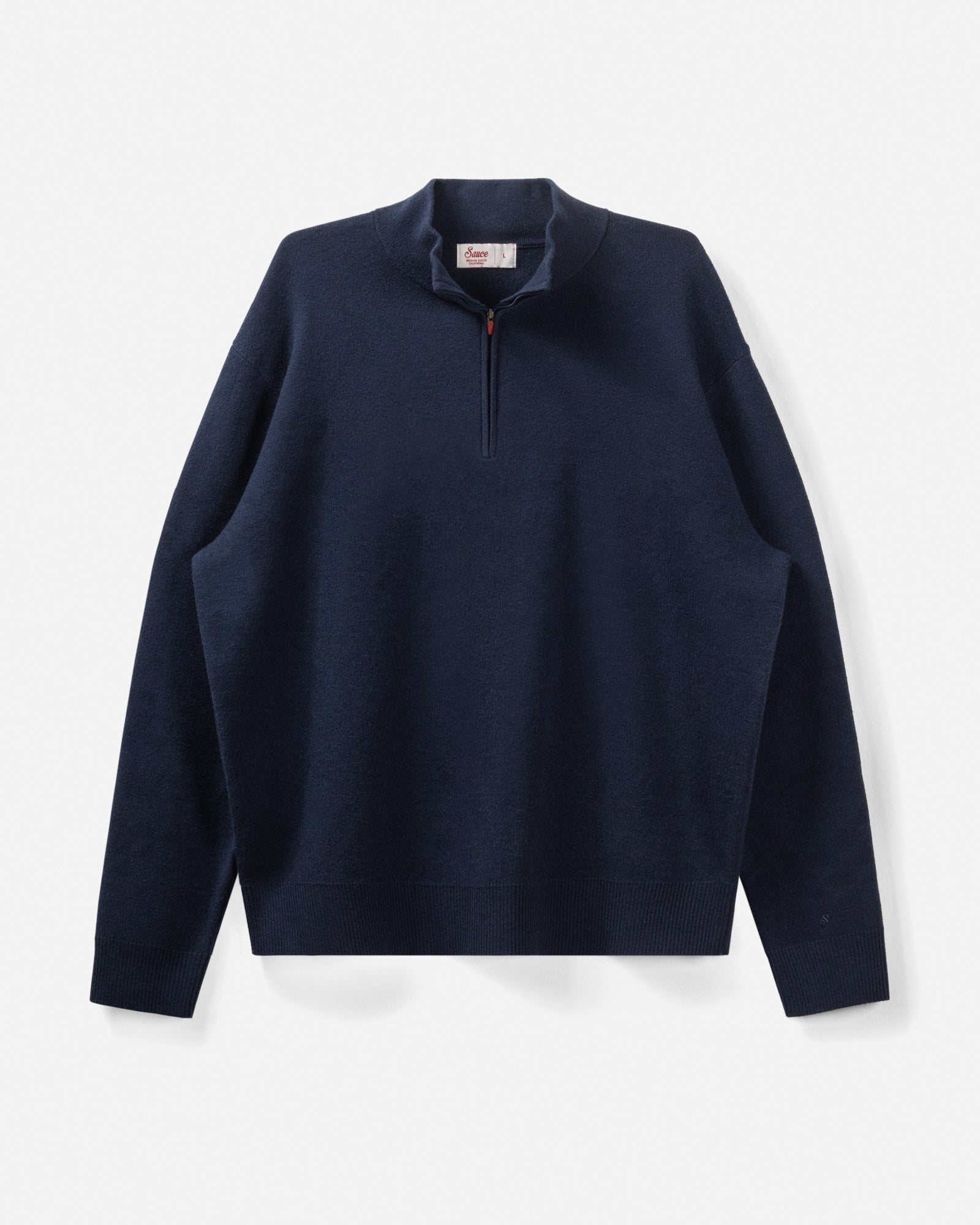 Premium Mens Knit Quarter Zip Sweaters The Sauce Basics