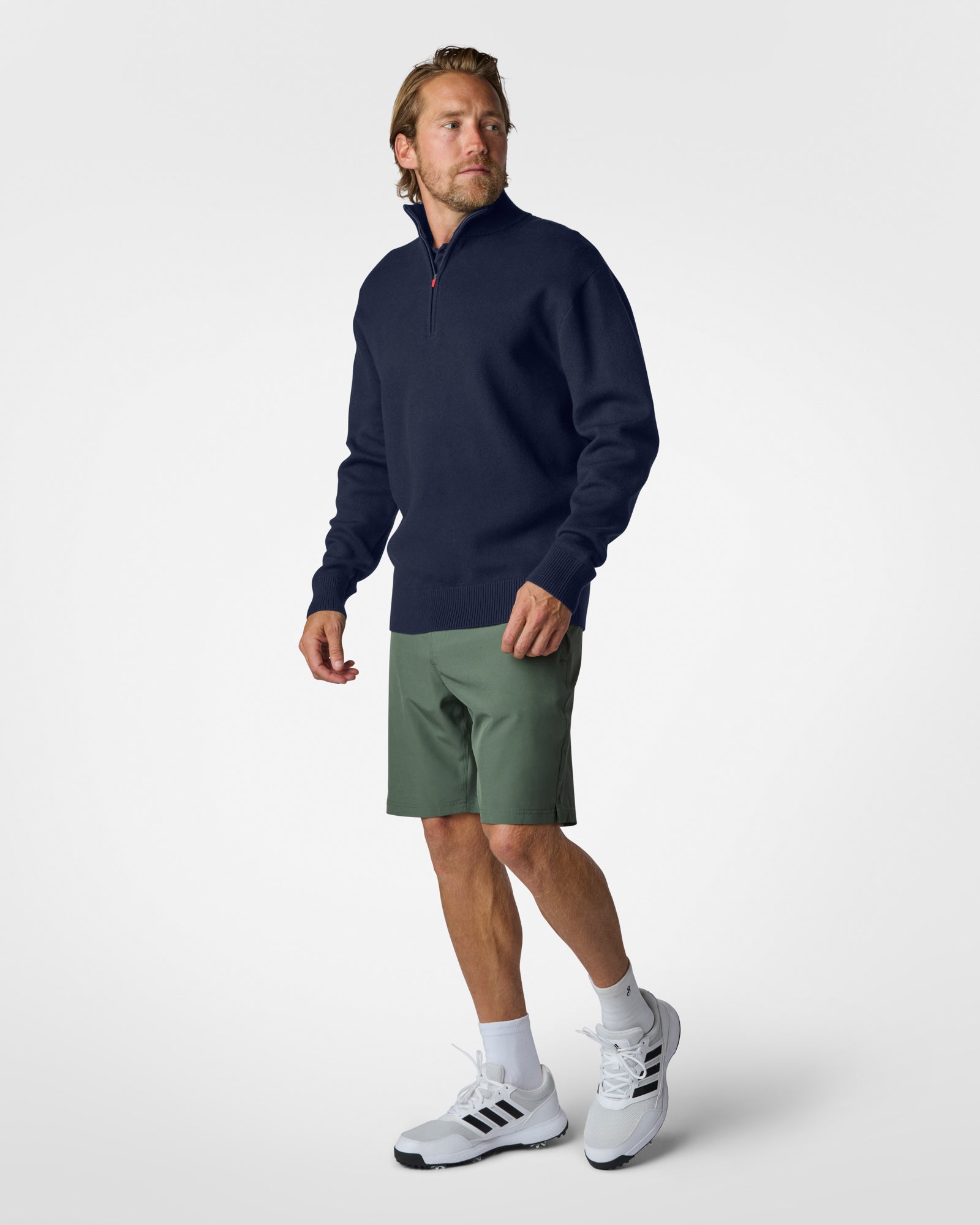 Premium Mens Knit Quarter Zip Sweaters The Sauce Basics