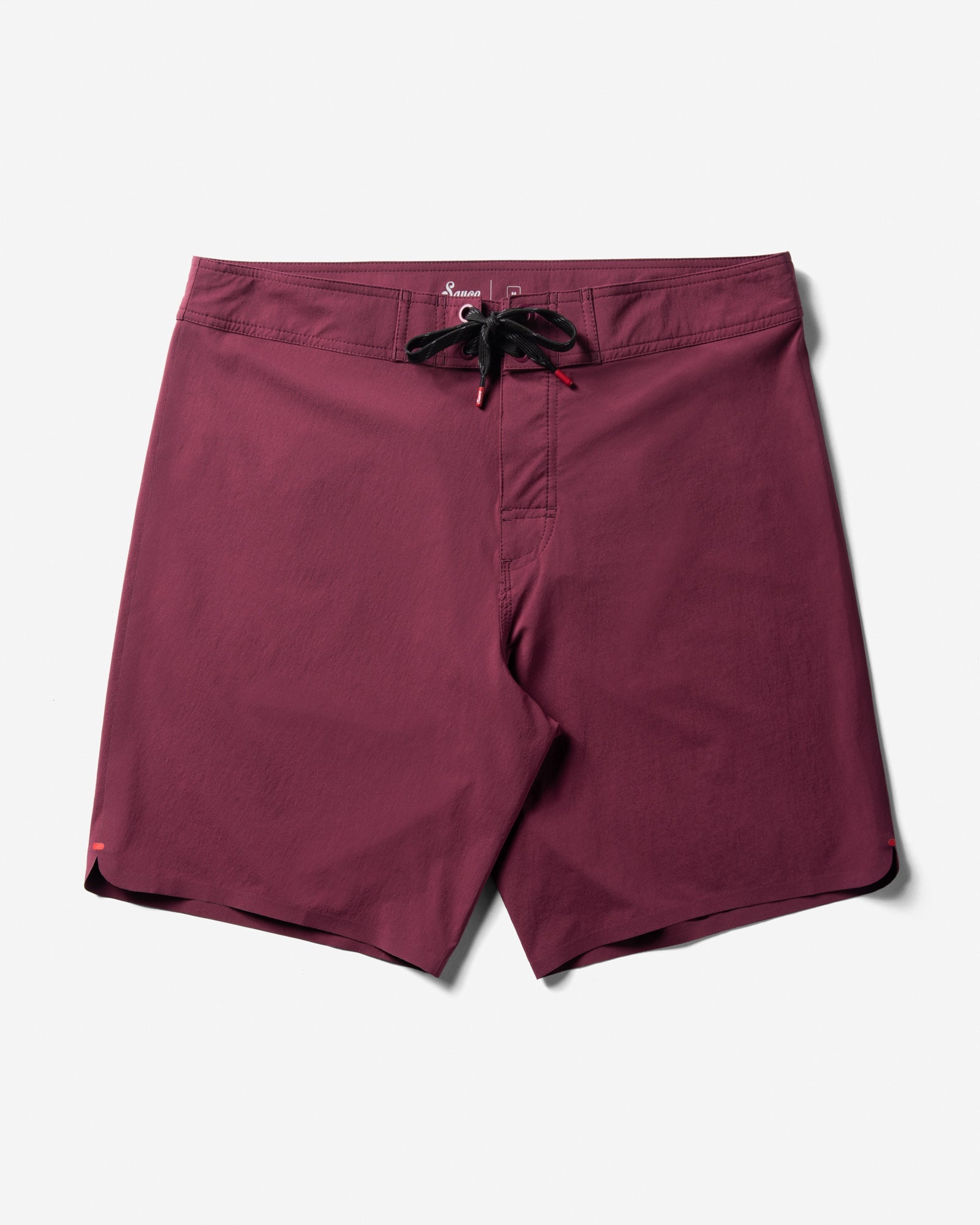 Shore Premium Surf Trunk Maroon Trunks The Sauce Basics