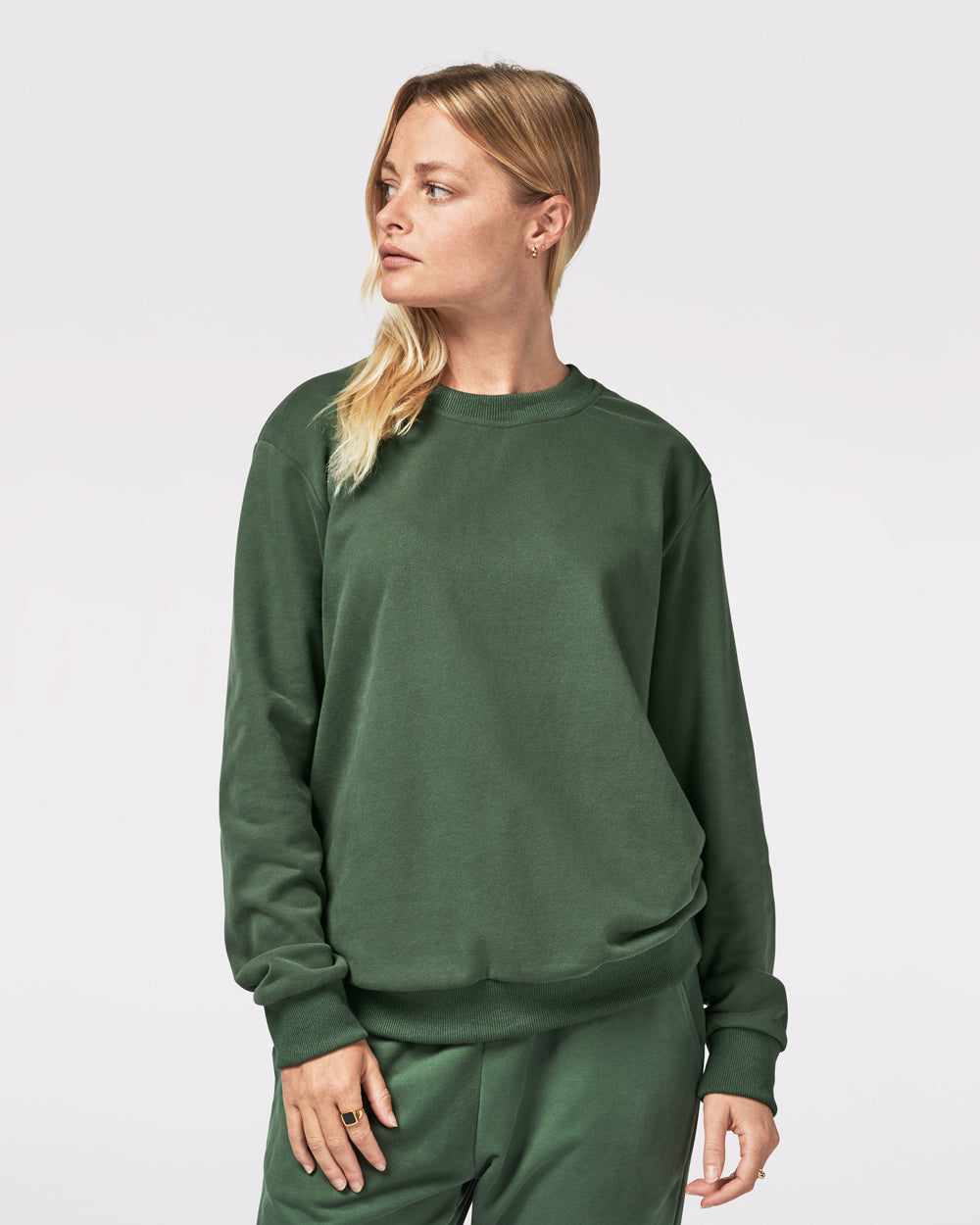 Destination Premium Crew Sweater Leaf Green Crewnecks The Sauce Basics