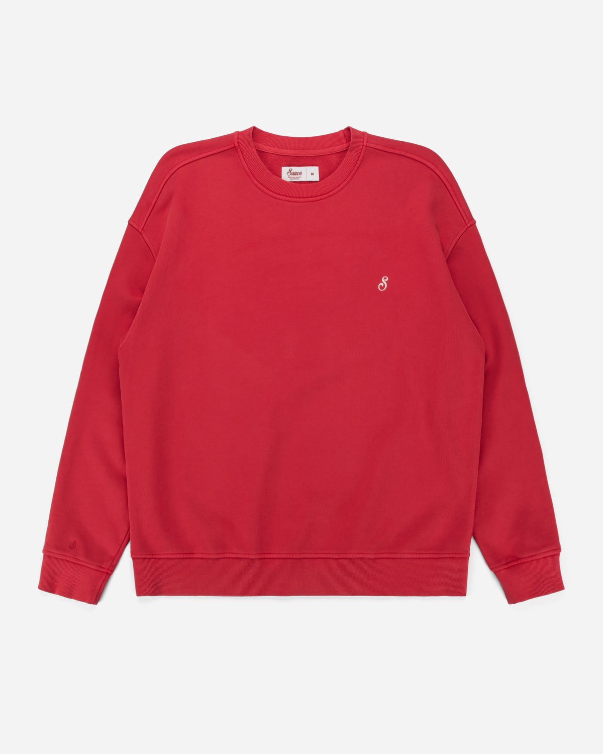 Sauce Sport Unisex Crew Sweater Washed Red
