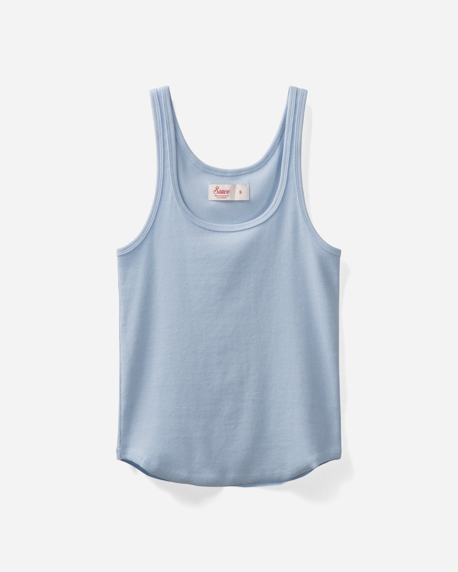 Lucy Scoop Tank Powder Blue